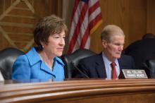 Ranking Member Collins with Chairman Nelson